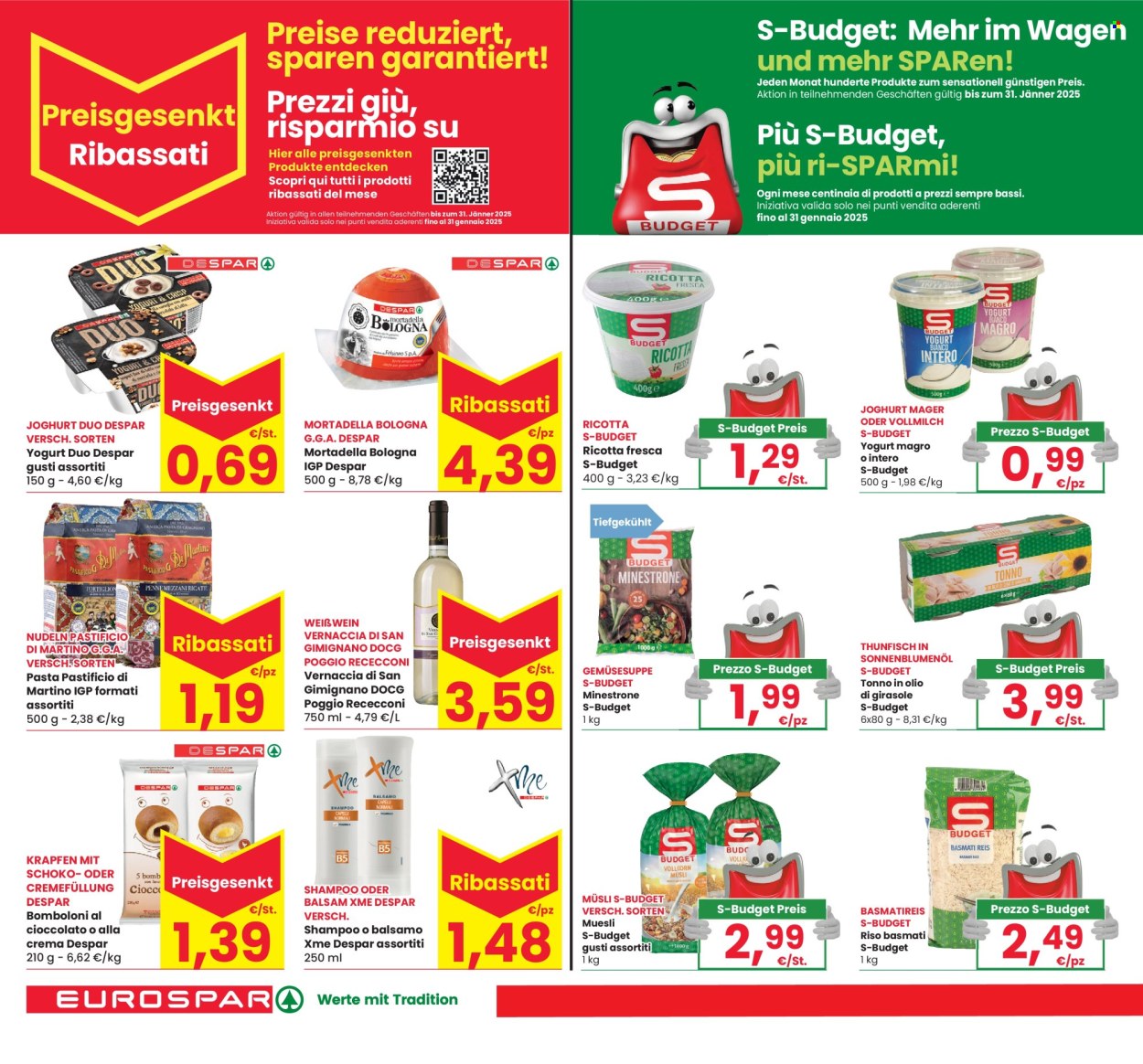 Volantino Eurospar - 8/1/2025 - 22/1/2025. Pagina 1