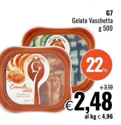 G7 Gelato Vaschetta