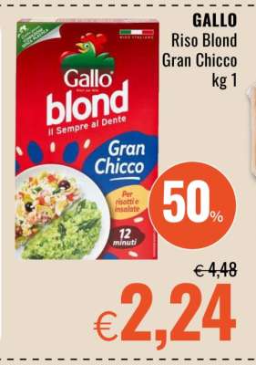 Gallo Riso Blond Gran Chicco kg 1