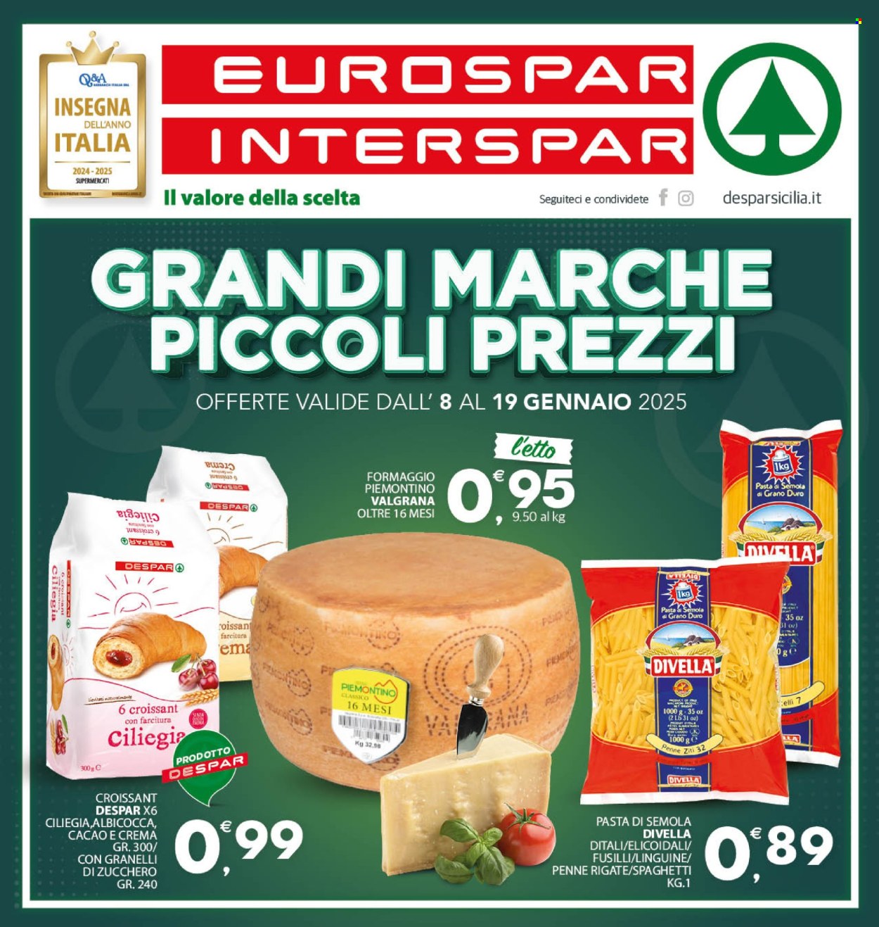 Volantino Eurospar - 8/1/2025 - 19/1/2025. Pagina 1