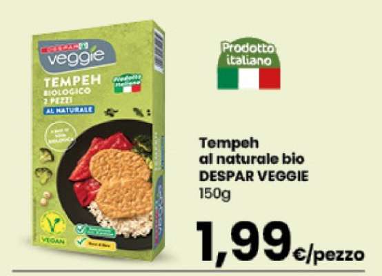 Tempeh Al Naturale Bio Despar Veggie