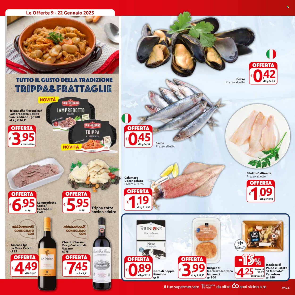 Volantino Carrefour - 9/1/2025 - 22/1/2025. Pagina 1