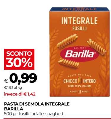 PASTA DI SEMOLA INTEGRALE BARILLA