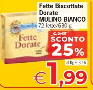 Fette Biscottate Dorate MULINO BIANCO