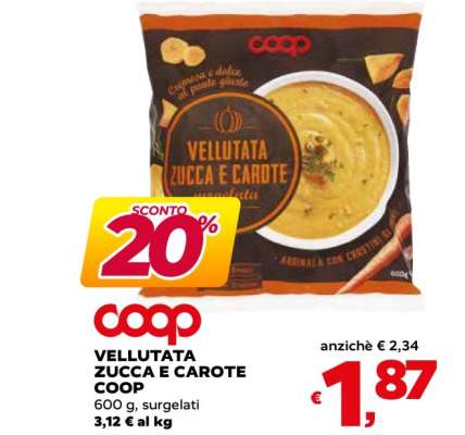 Vellutata Zucca e Carote Coop