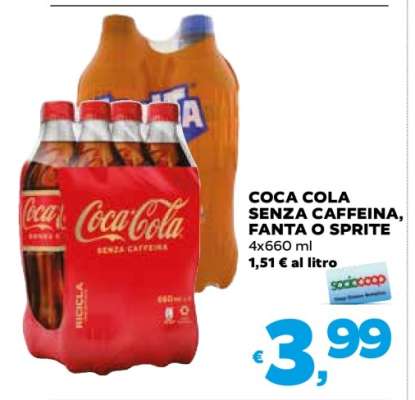 Coca Cola Senza Caffeina, Fanta o Sprite