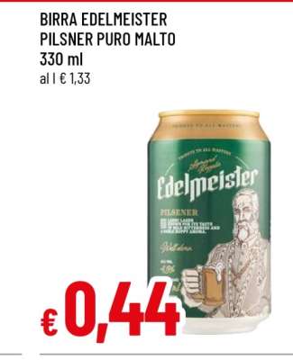 Birra Edelmeister Pilsner Puro Malto