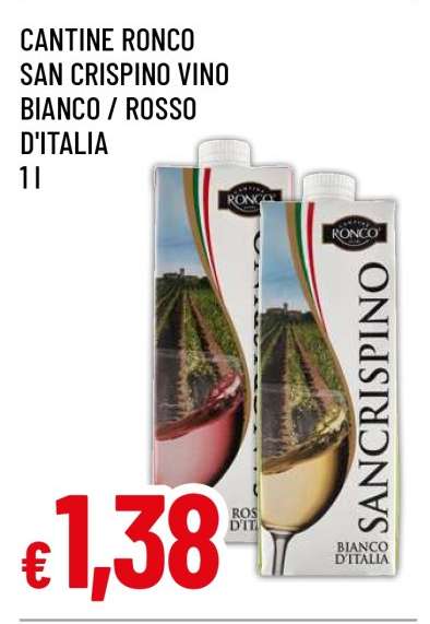 Cantine Ronco San Crispino Vino Bianco/Rosso d'Italia