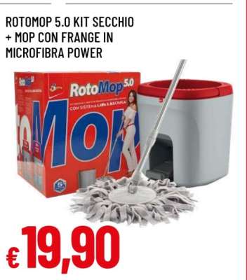 ROTOMOP 5.0 KIT SECCHIO + MOP