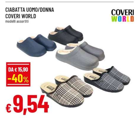 CIABATTA UOMO/DONNA COVERI WORLD