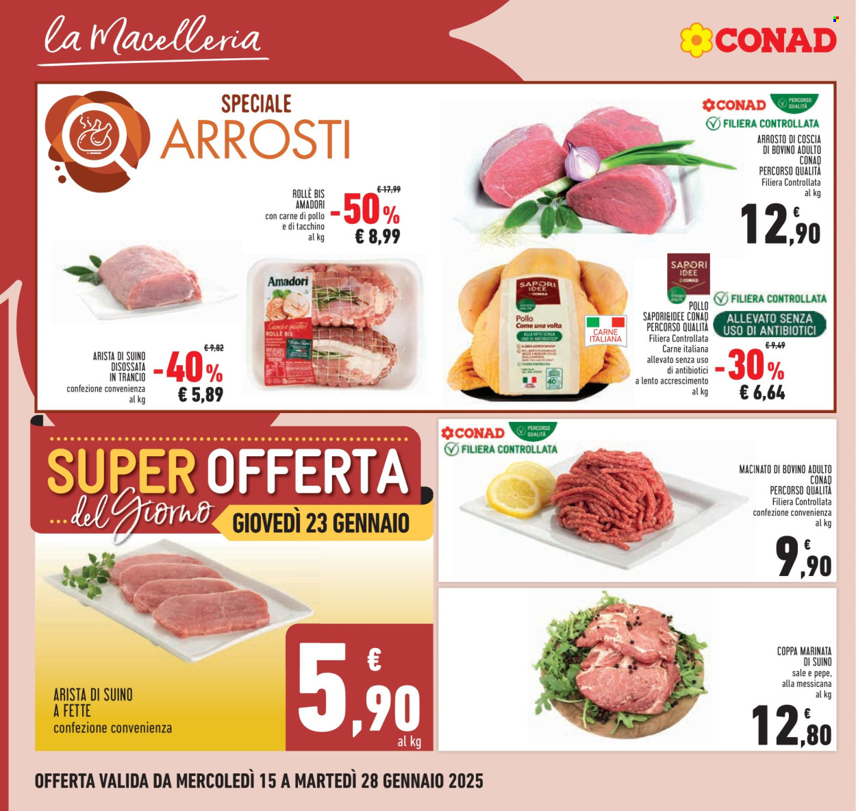 Volantino Conad - 15/1/2025 - 28/1/2025. Pagina 1