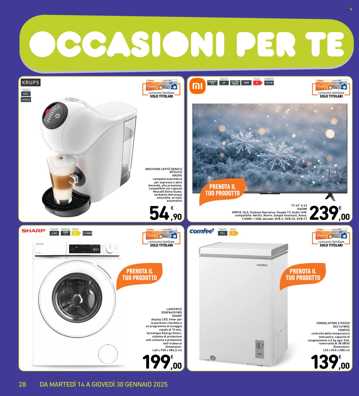 Volantino Spazio Conad - 14/1/2025 - 30/1/2025. Pagina 1