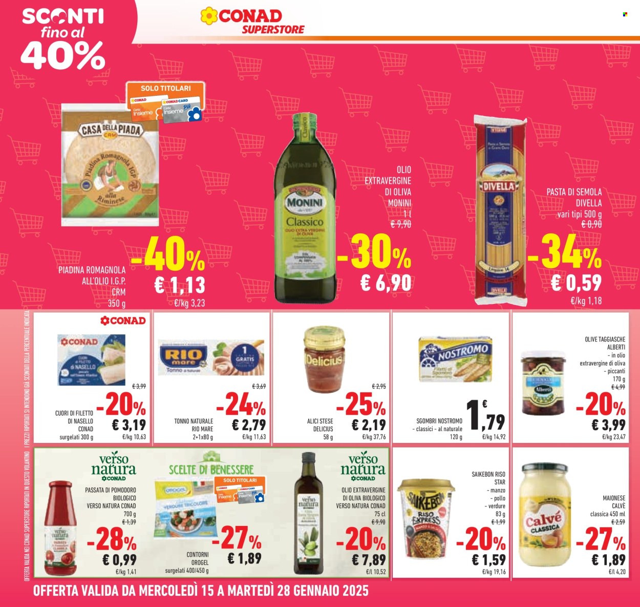 Volantino Conad Superstore - 15/1/2025 - 28/1/2025. Pagina 1