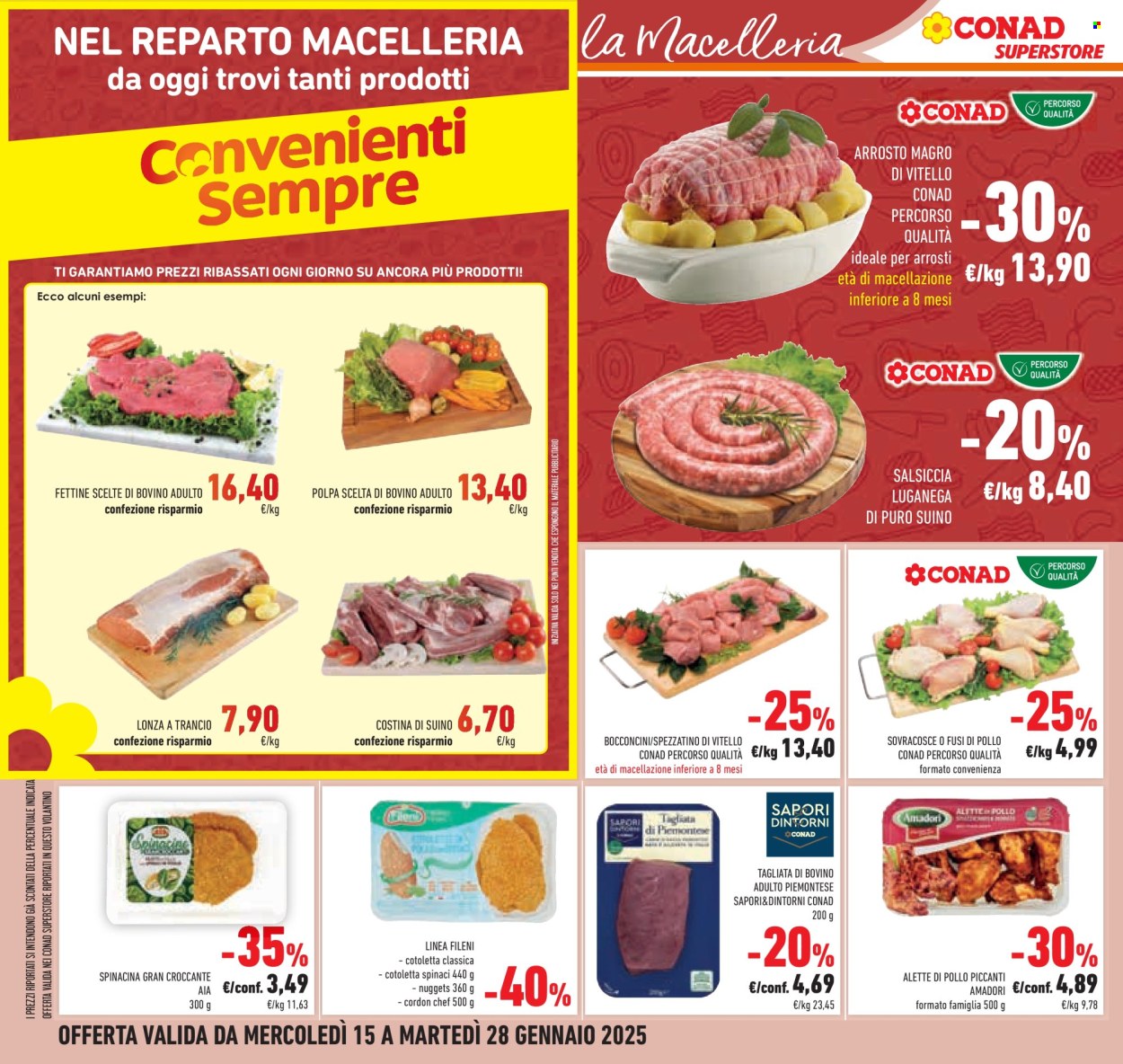 Volantino Conad Superstore - 15/1/2025 - 28/1/2025. Pagina 1