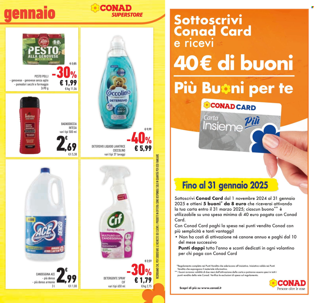 Volantino Conad Superstore - 15/1/2025 - 28/1/2025. Pagina 1