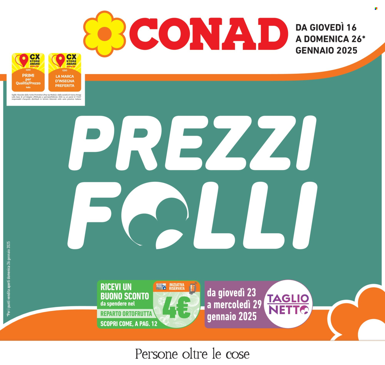 Volantino Conad - 16/1/2025 - 26/1/2025. Pagina 1