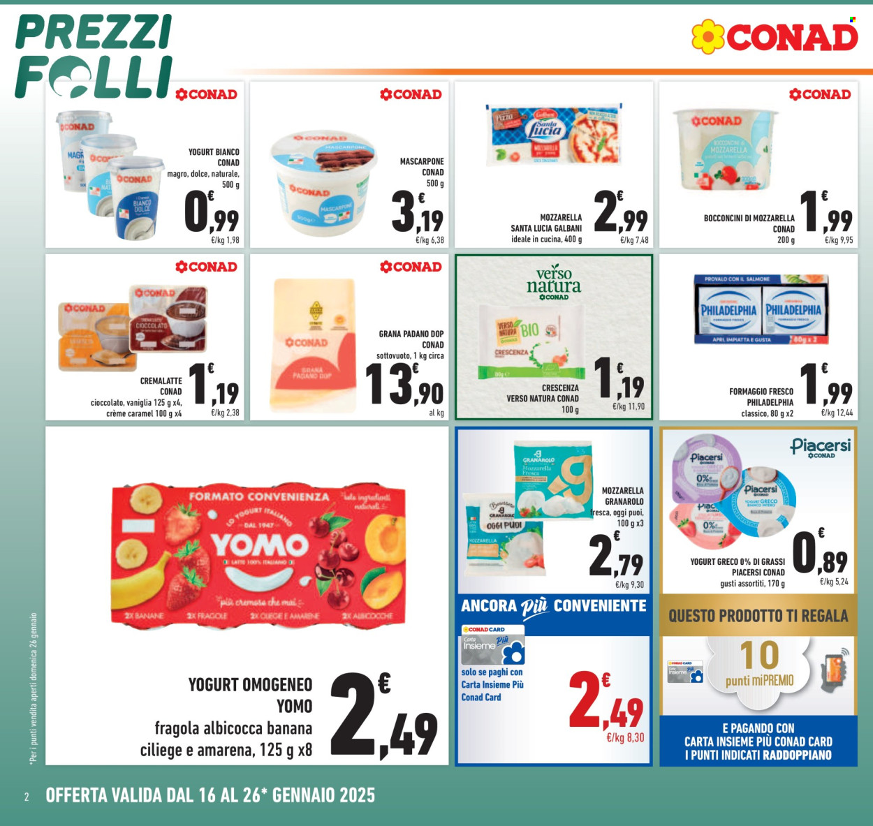 Volantino Conad - 16/1/2025 - 26/1/2025. Pagina 1