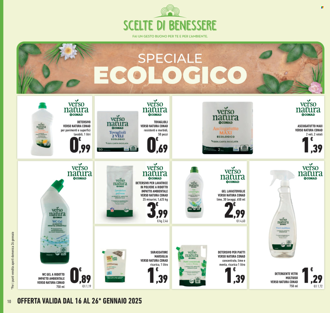 Volantino Conad - 16/1/2025 - 26/1/2025. Pagina 1