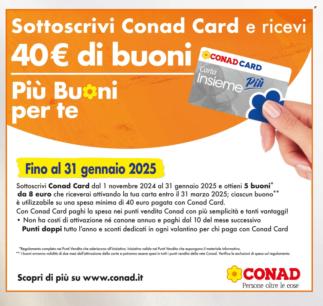 Volantino Conad - 15/1/2025 - 28/1/2025. Pagina 1