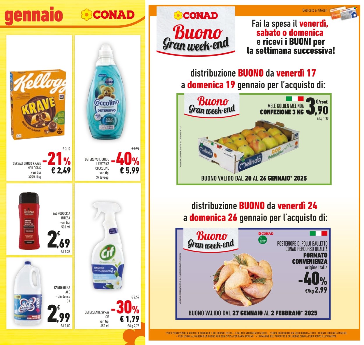 Volantino Conad - 15/1/2025 - 28/1/2025. Pagina 1