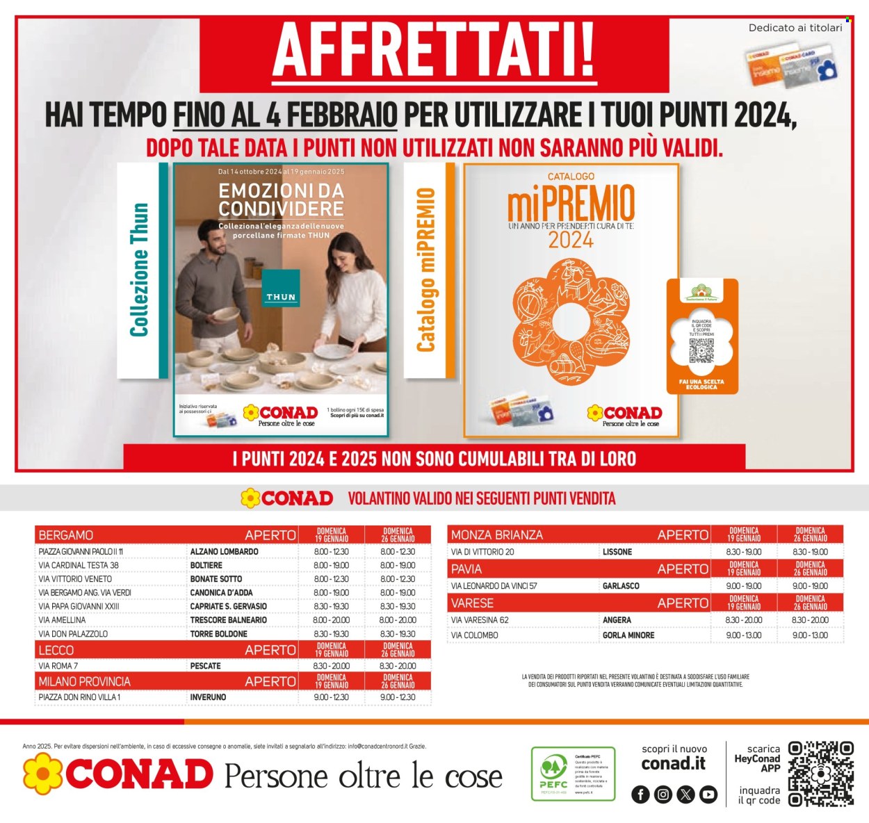 Volantino Conad - 15/1/2025 - 28/1/2025. Pagina 1