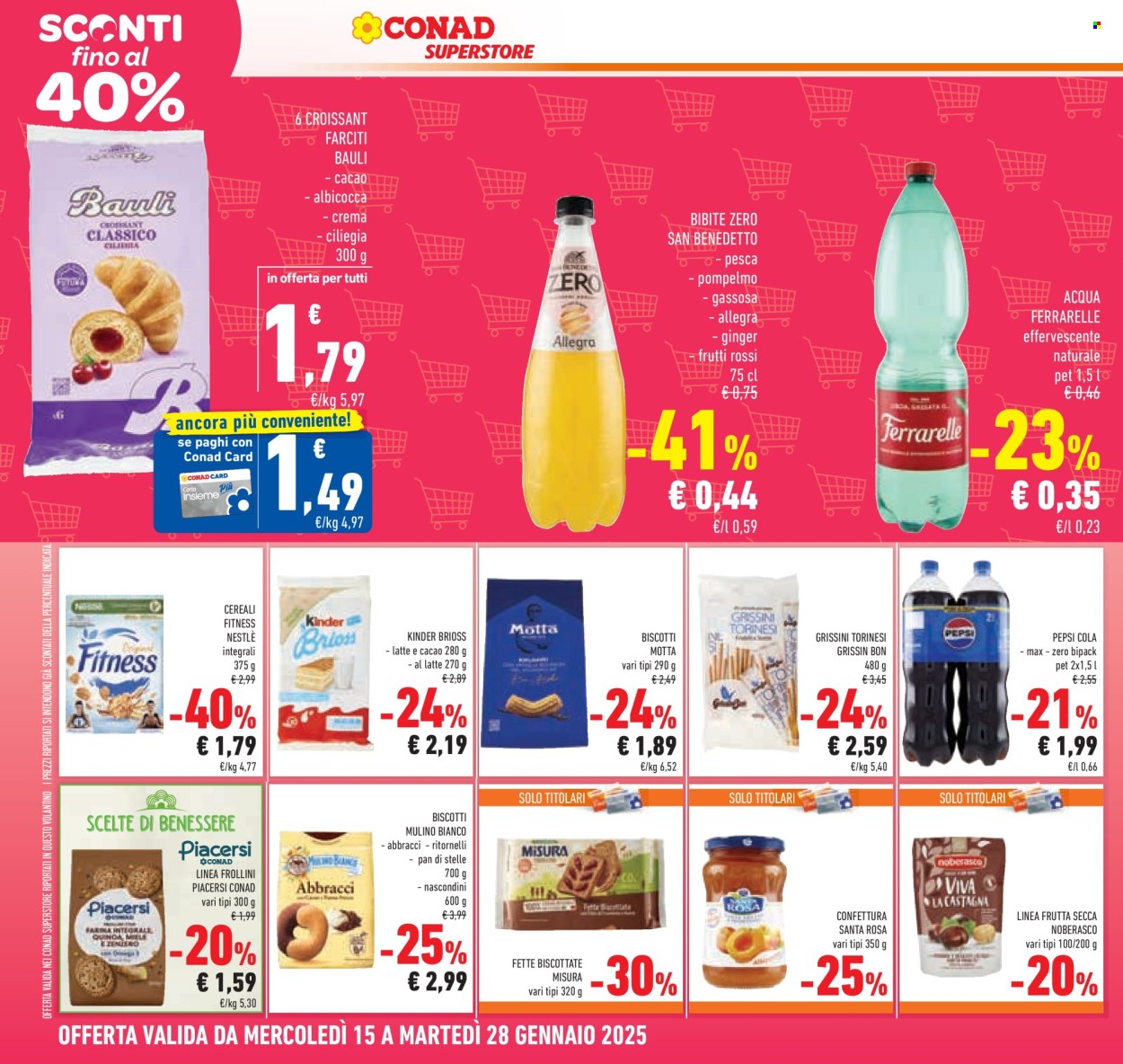 Volantino Conad Superstore - 15/1/2025 - 28/1/2025. Pagina 1