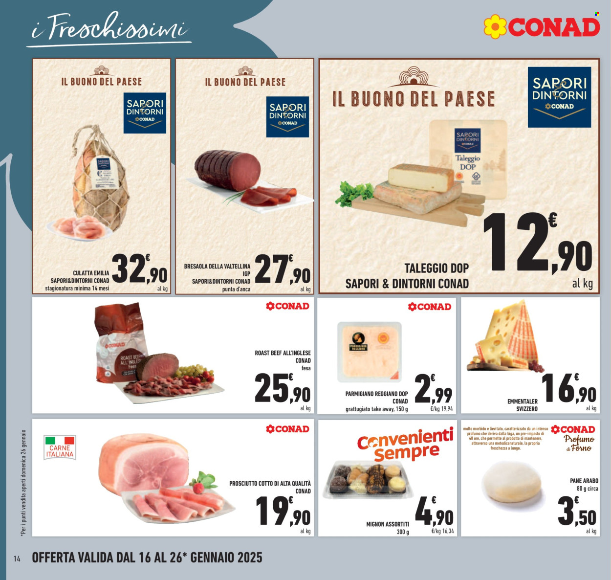 Volantino Conad - 16/1/2025 - 26/1/2025. Pagina 1