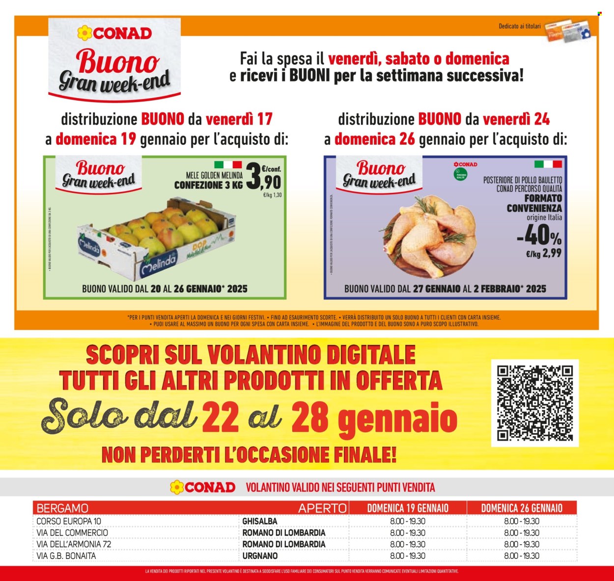 Volantino Conad - 15/1/2025 - 28/1/2025. Pagina 1