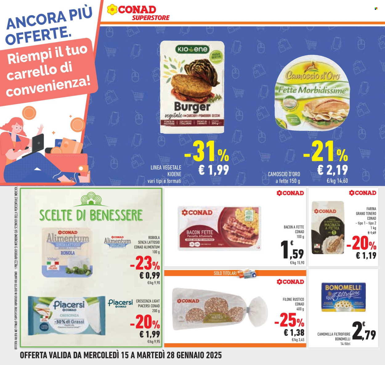 Volantino Conad Superstore - 15/1/2025 - 28/1/2025. Pagina 1