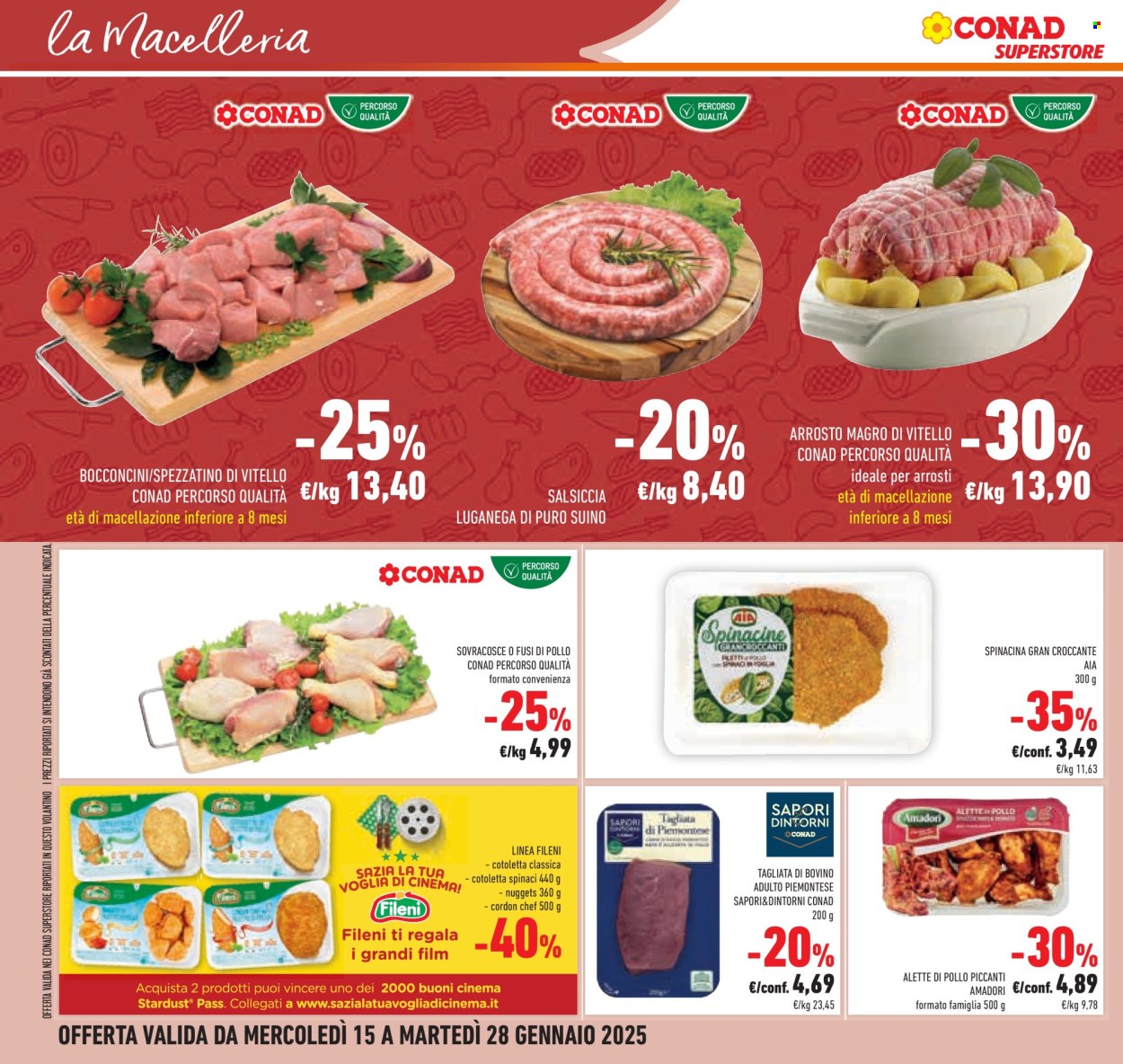 Volantino Conad Superstore - 15/1/2025 - 28/1/2025. Pagina 1