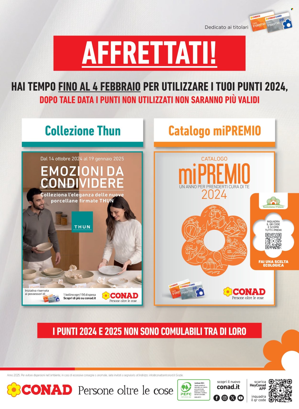 Volantino Margherita Conad - 15/1/2025 - 28/1/2025. Pagina 1