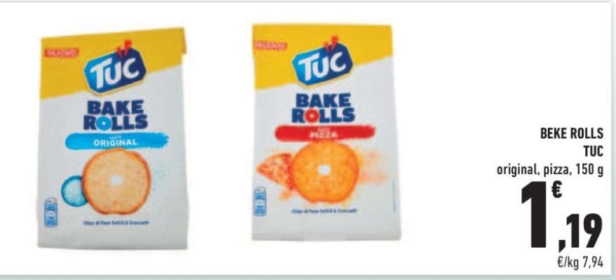 TUC BAKE ROLLS