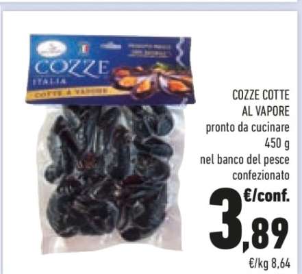 COZZE COTTE AL VAPORE