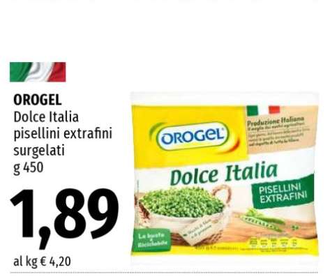 OROGEL DOLCE ITALIA PISELLINI EXTRAFINI SURGELATI