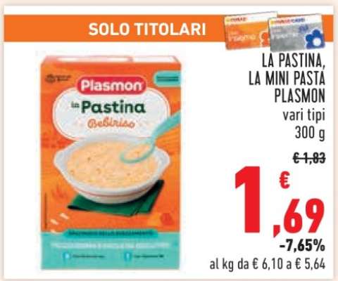 La Pastina, La Mini Pasta Plasmon