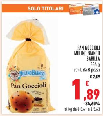 Pan Goccioli Mulino Bianco Barilla