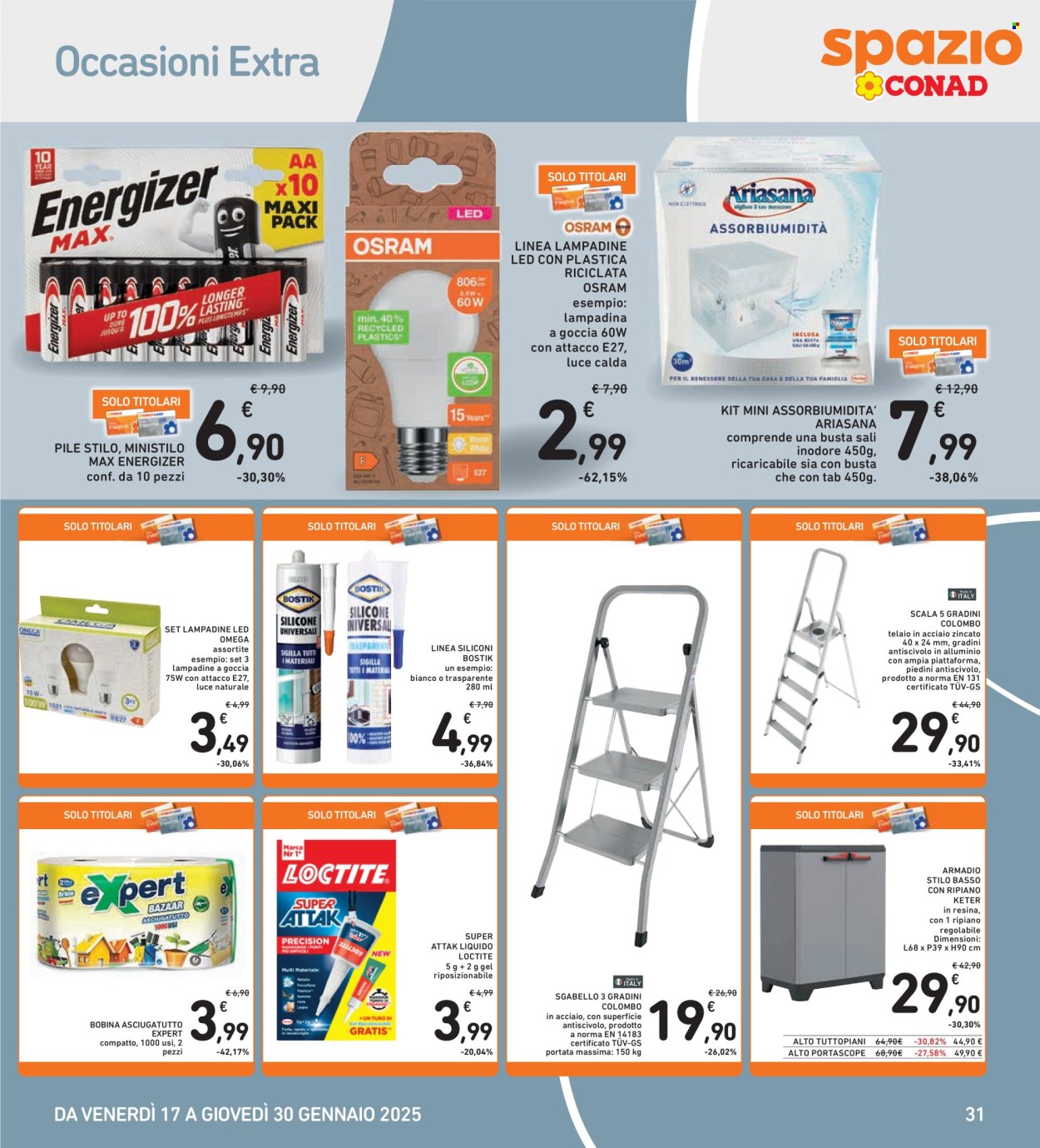 Volantino Spazio Conad - 17/1/2025 - 30/1/2025. Pagina 1