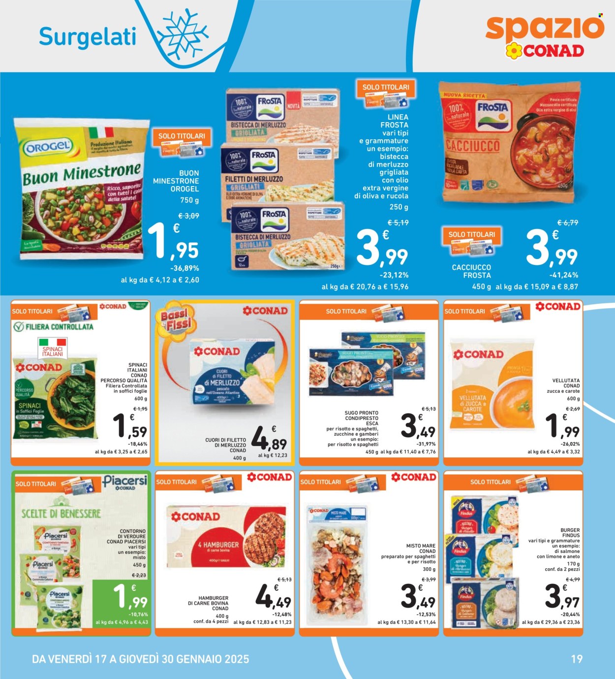 Volantino Spazio Conad - 17/1/2025 - 30/1/2025. Pagina 1