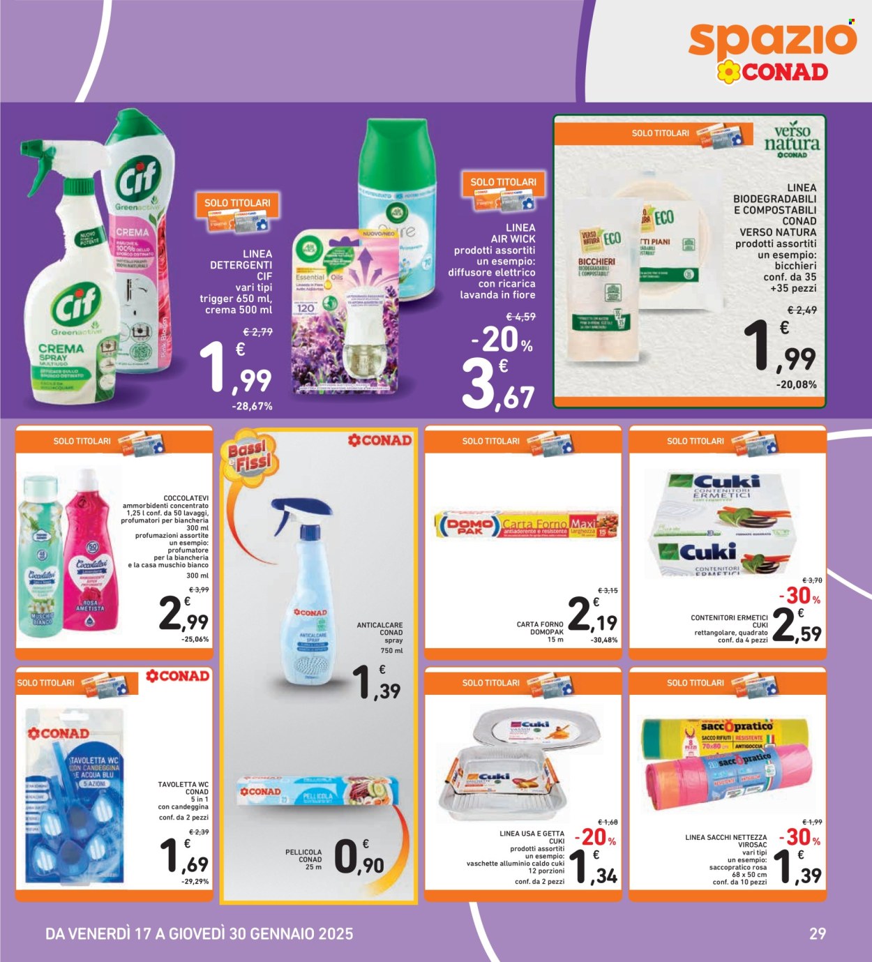 Volantino Spazio Conad - 17/1/2025 - 30/1/2025. Pagina 1