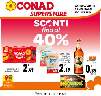 Volantino Conad Superstore - 15/1/2025 - 26/1/2025.