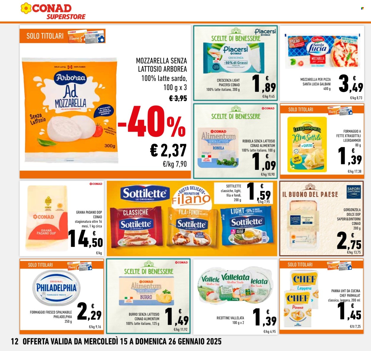 Volantino Conad Superstore - 15/1/2025 - 26/1/2025. Pagina 1