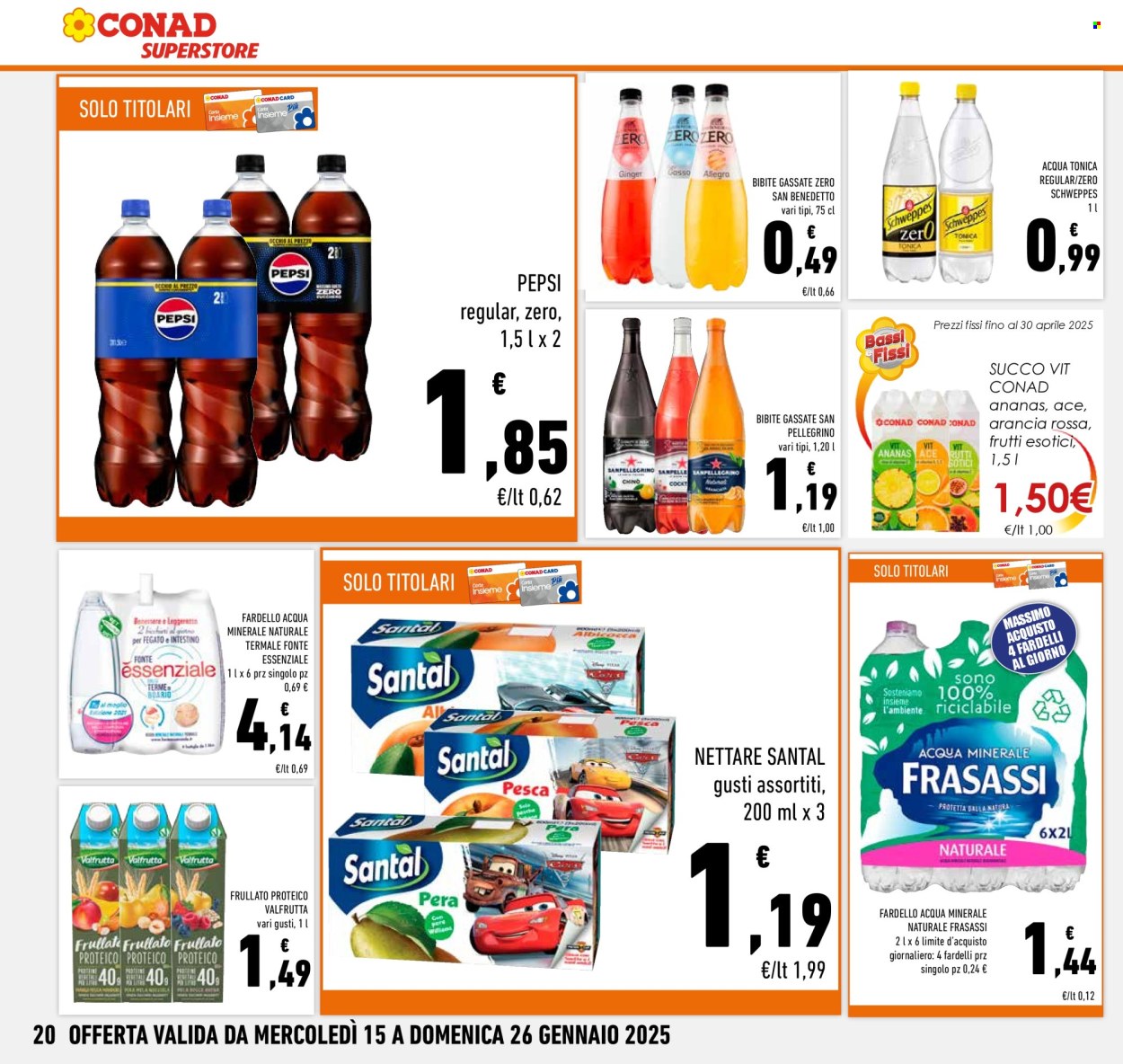 Volantino Conad Superstore - 15/1/2025 - 26/1/2025. Pagina 1