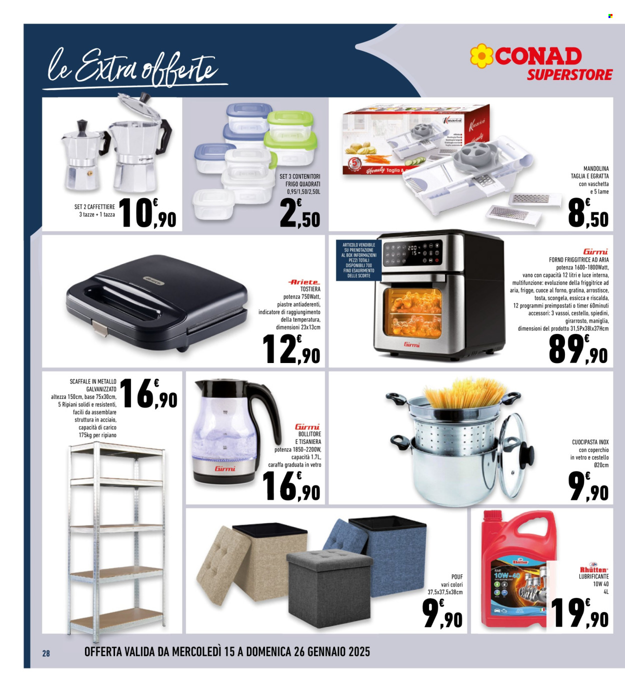 Volantino Conad Superstore - 15/1/2025 - 26/1/2025. Pagina 1