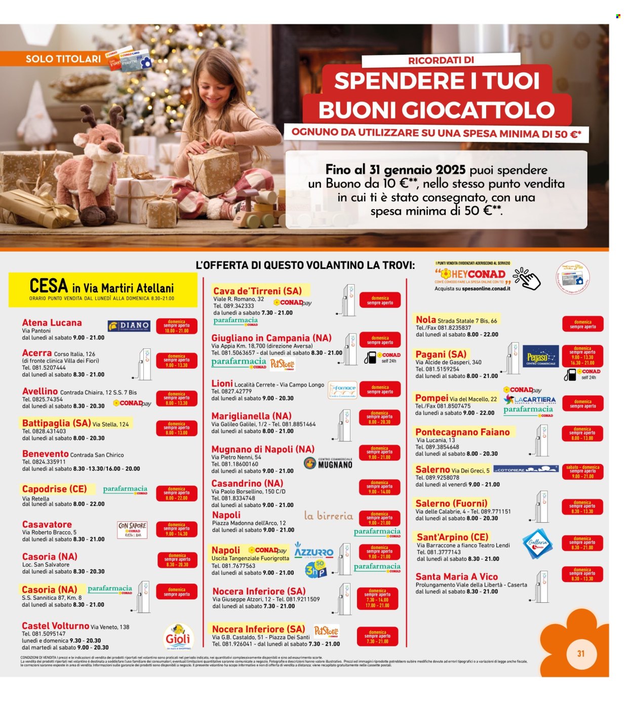 Volantino Conad Superstore - 15/1/2025 - 26/1/2025. Pagina 1