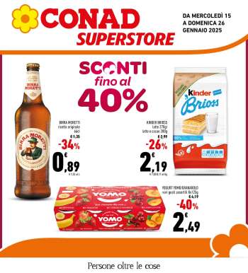 Volantino Conad Superstore - 15/1/2025 - 26/1/2025.