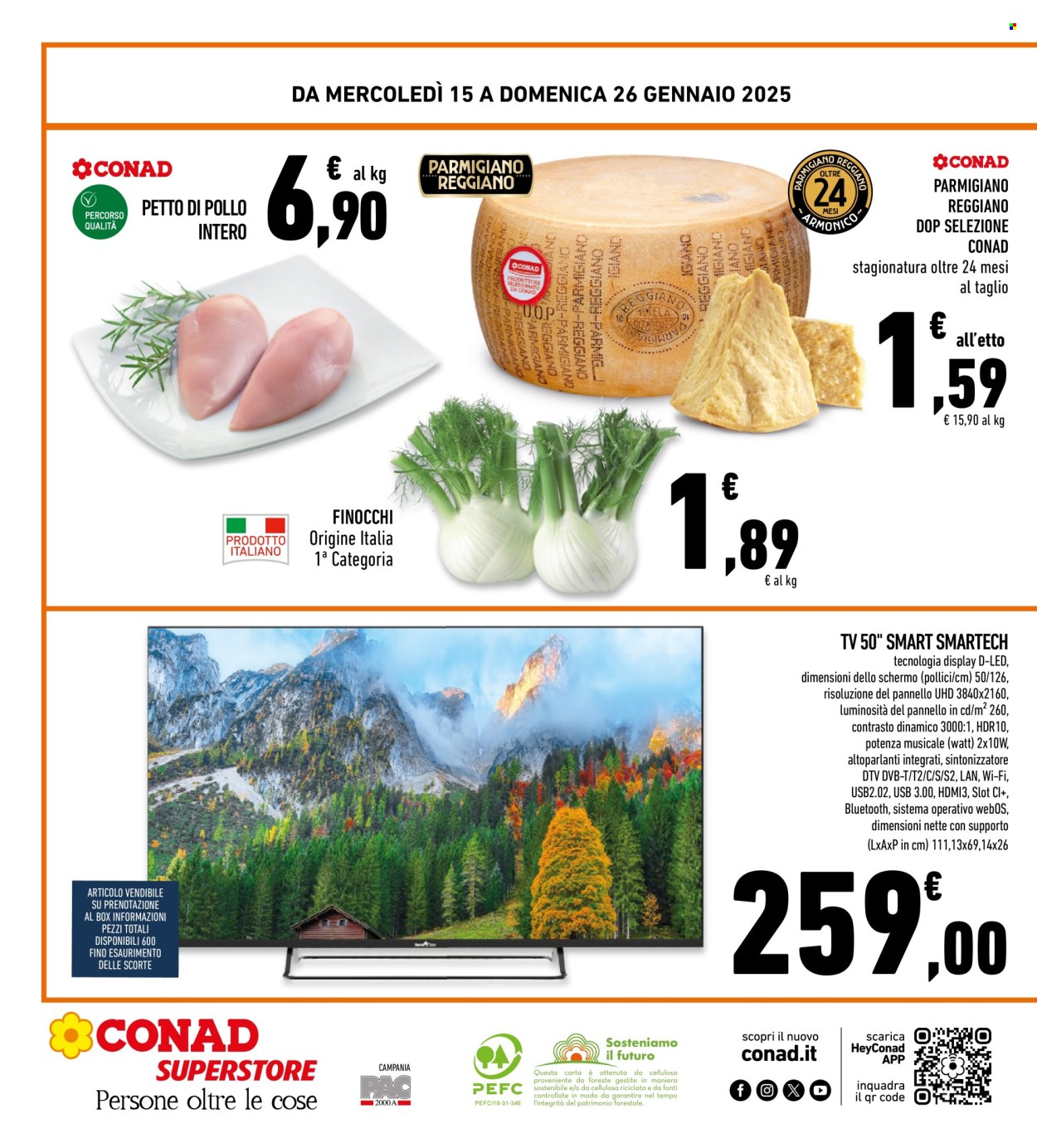 Volantino Conad Superstore - 15/1/2025 - 26/1/2025. Pagina 1