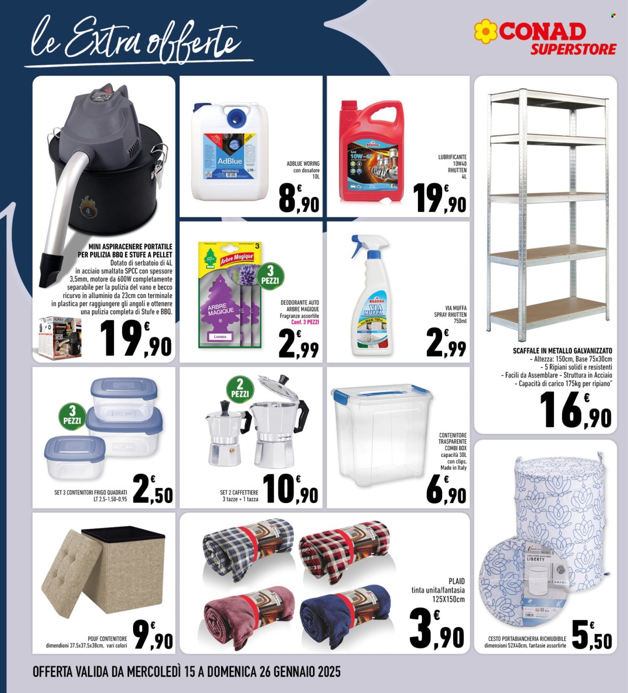 Volantino Conad Superstore - 15/1/2025 - 26/1/2025. Pagina 1