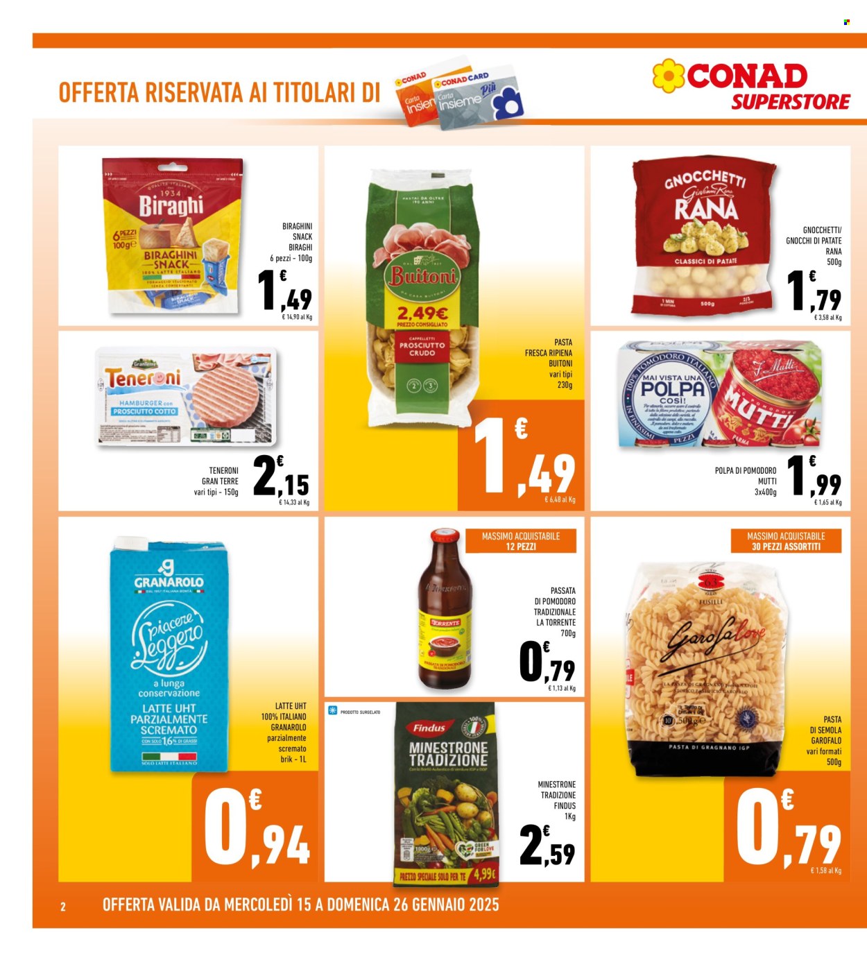 Volantino Conad Superstore - 15/1/2025 - 26/1/2025. Pagina 1