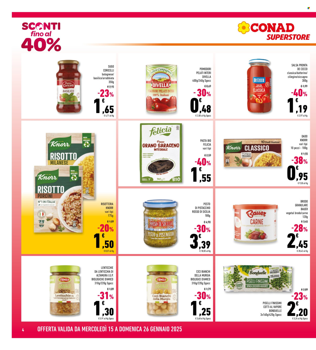 Volantino Conad Superstore - 15/1/2025 - 26/1/2025. Pagina 1