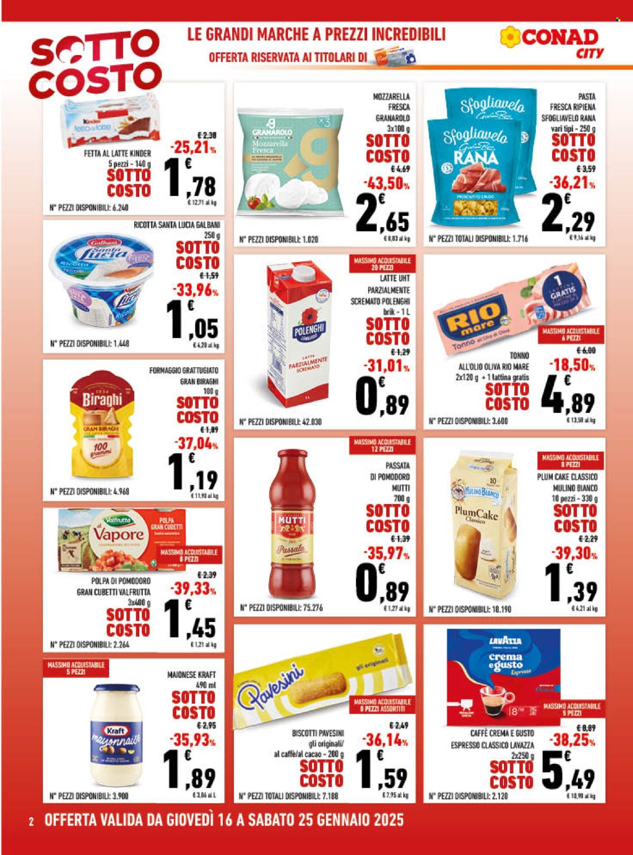 Volantino Conad - 16/1/2025 - 25/1/2025. Pagina 1